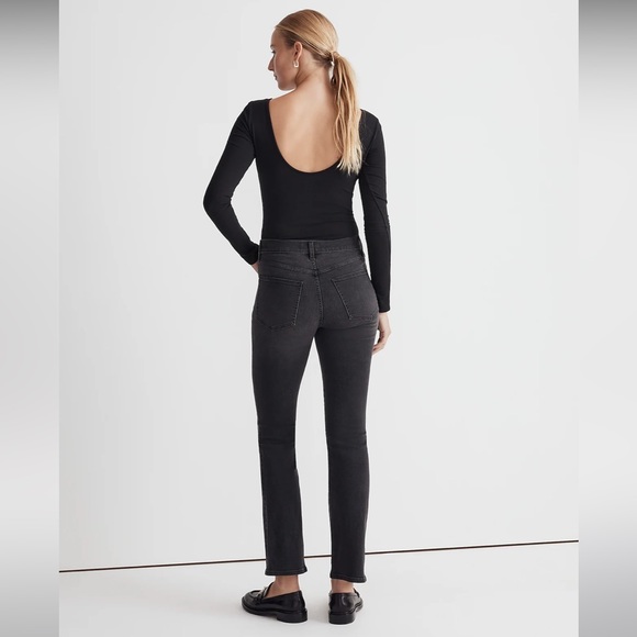NWT Madewell Kick Out Crop Jeans in Beckley Wash - Size 25 - Black - Picture 5 of 10
